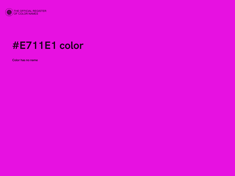 #E711E1 color image