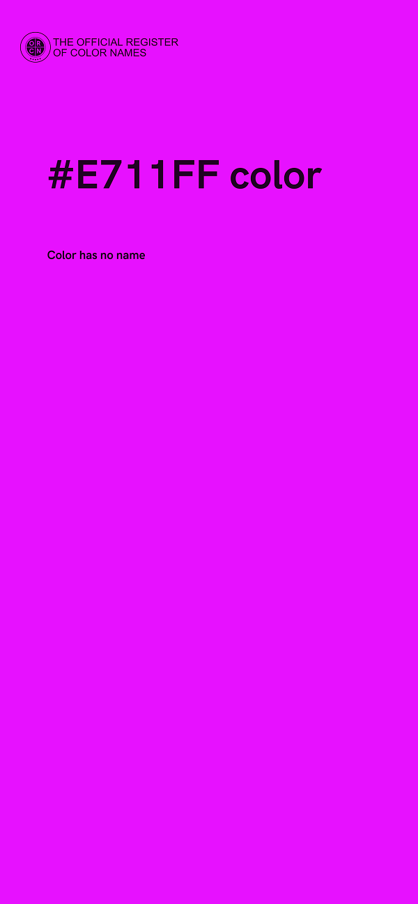#E711FF color image