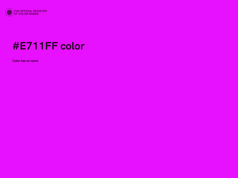 #E711FF color image