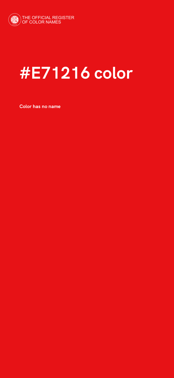 #E71216 color image