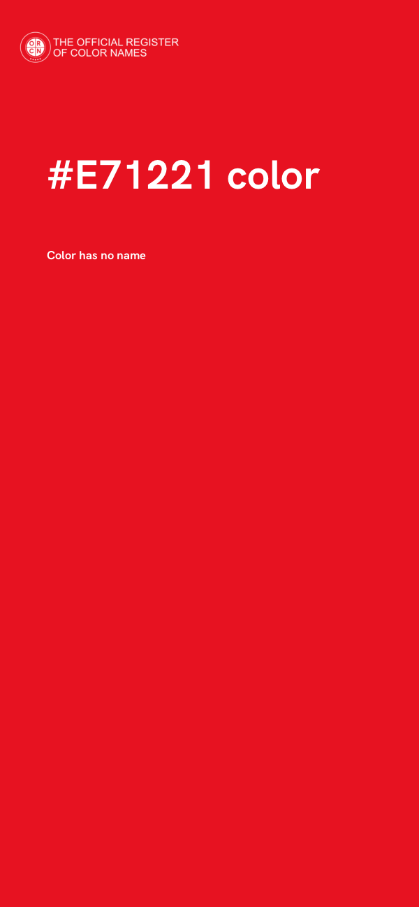 #E71221 color image