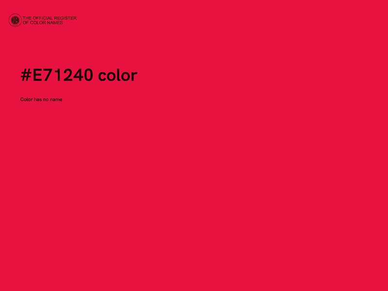 #E71240 color image