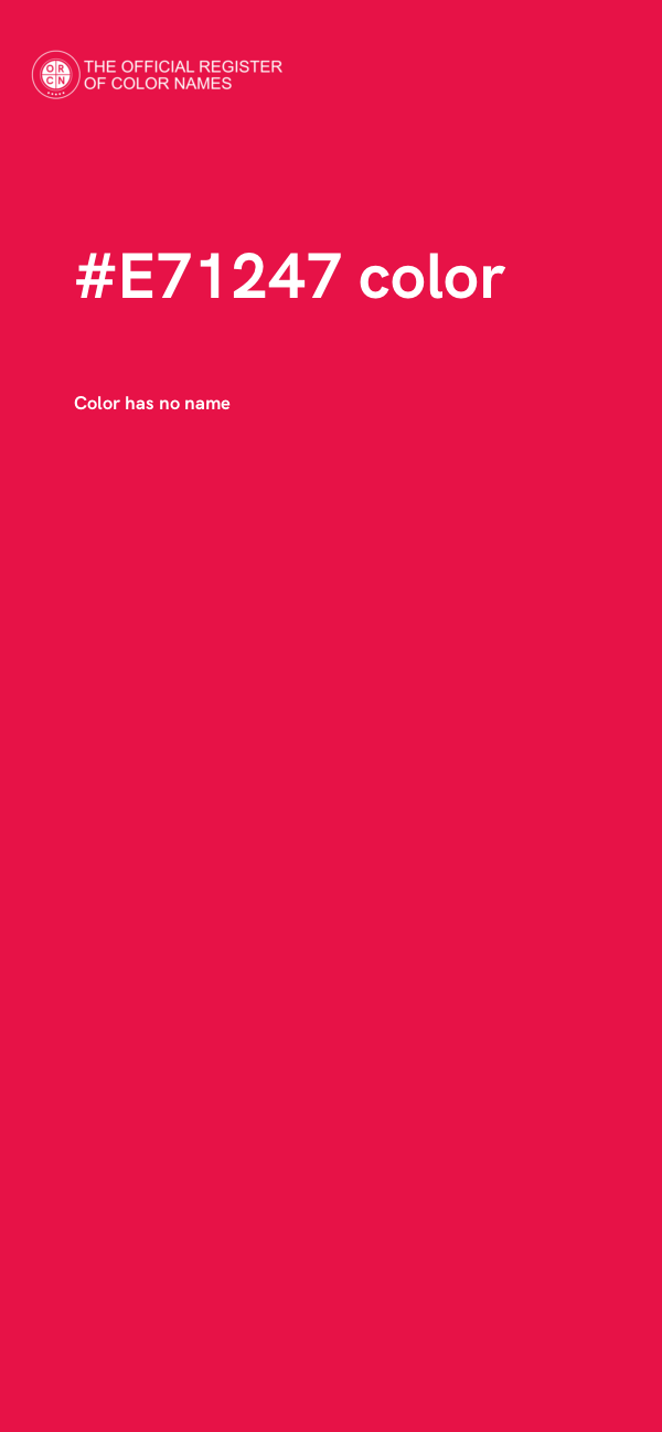 #E71247 color image