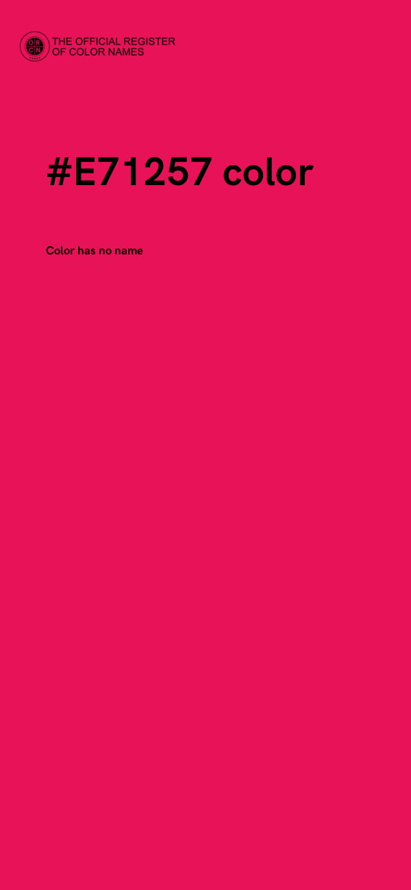 #E71257 color image