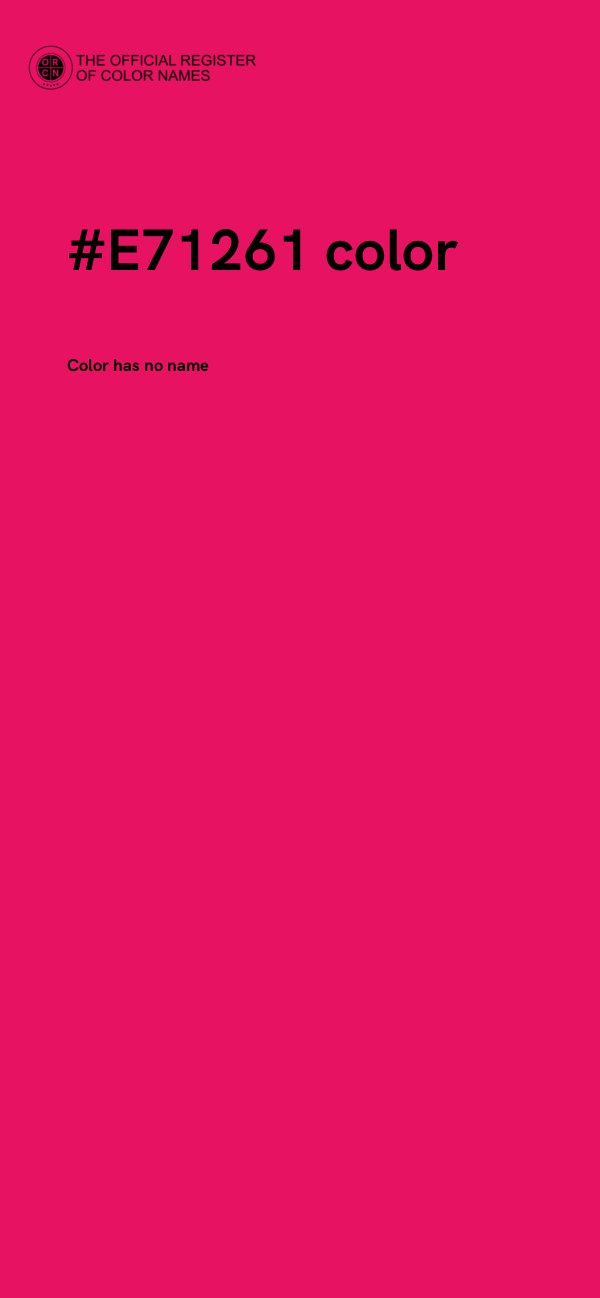 #E71261 color image