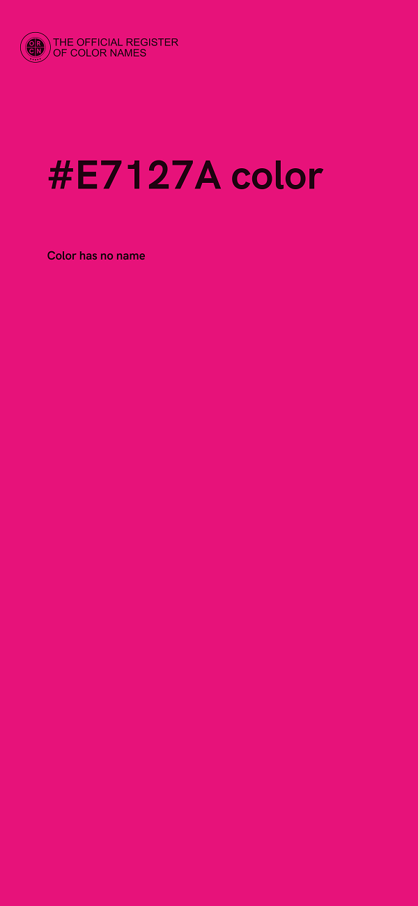 #E7127A color image