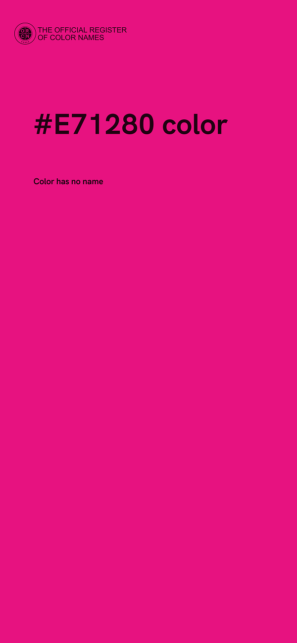 #E71280 color image