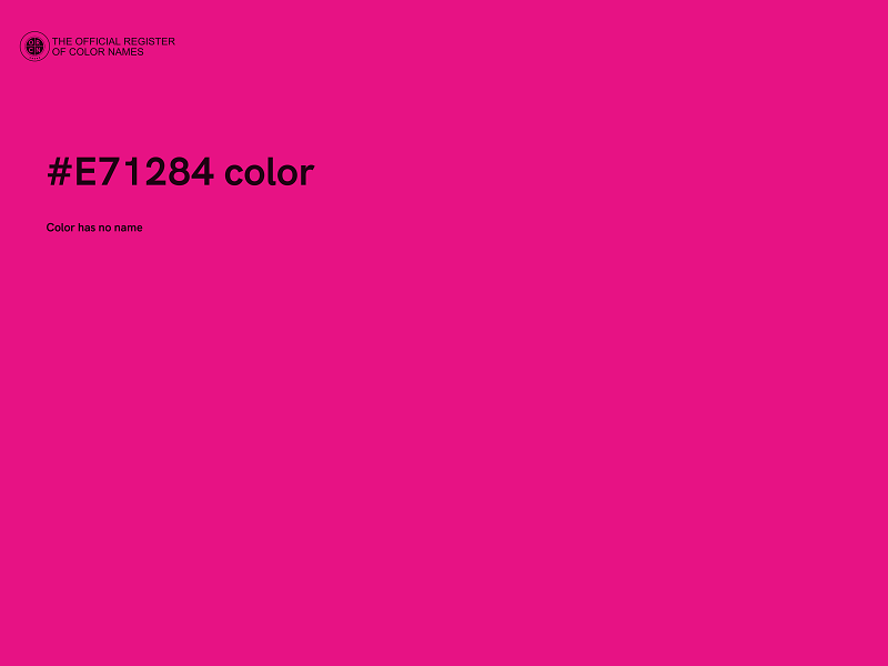 #E71284 color image