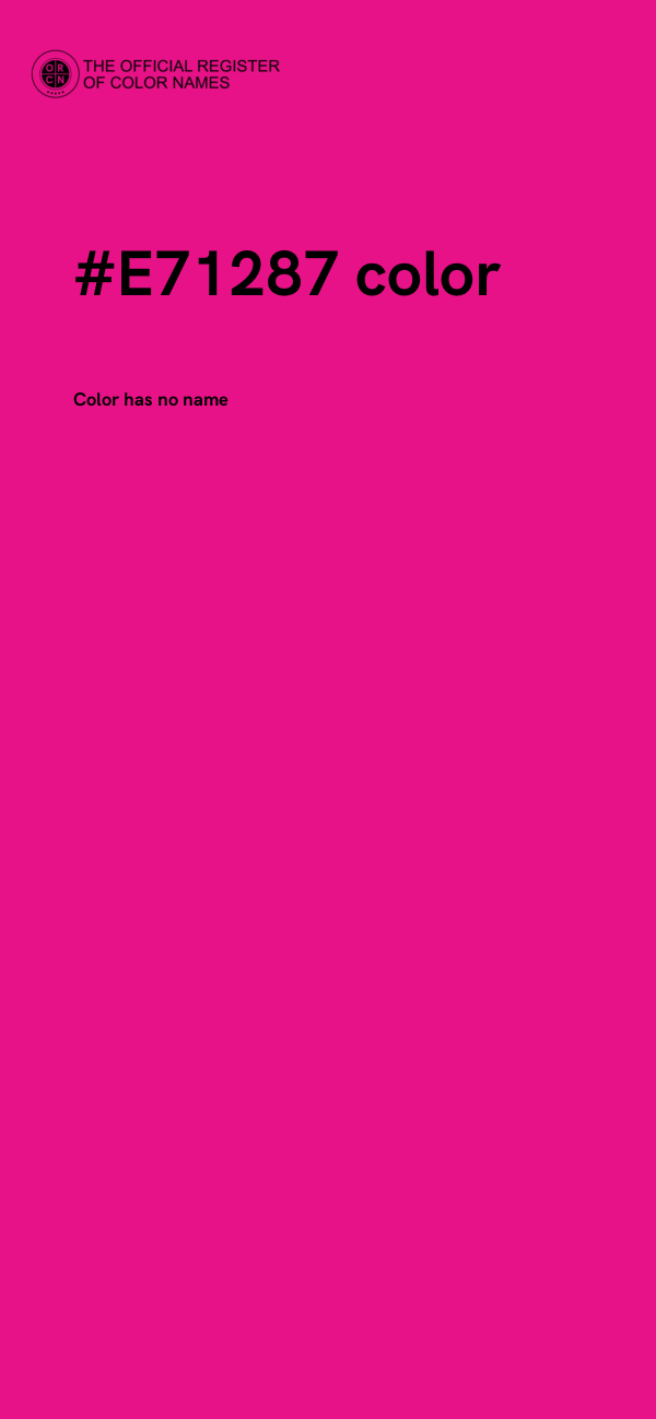 #E71287 color image
