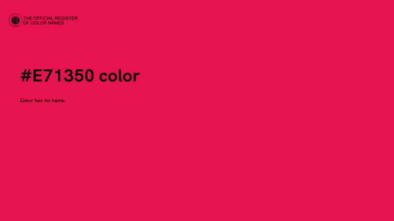 #E71350 color image