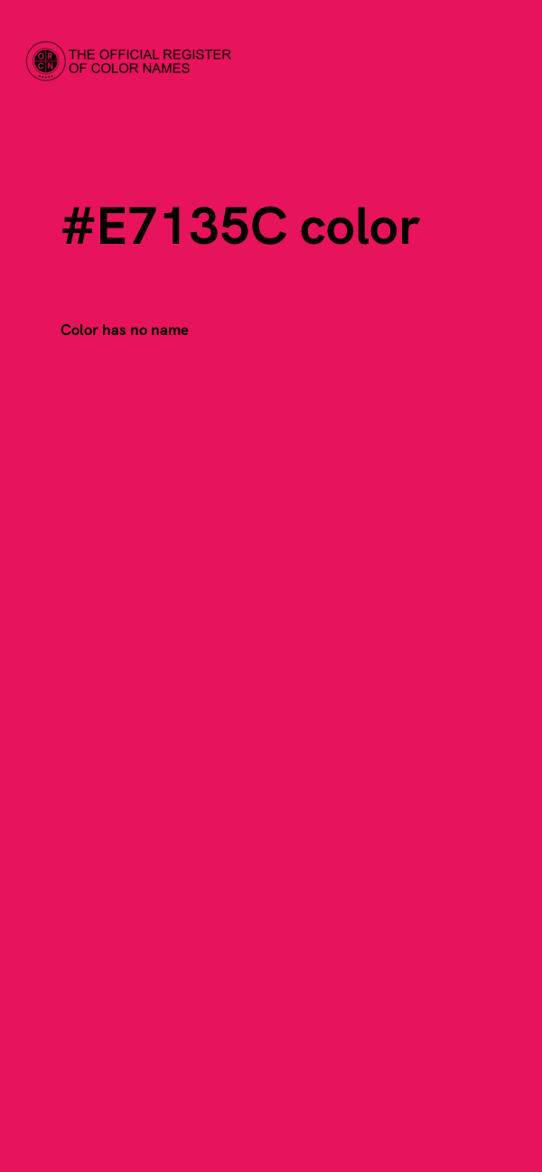#E7135C color image