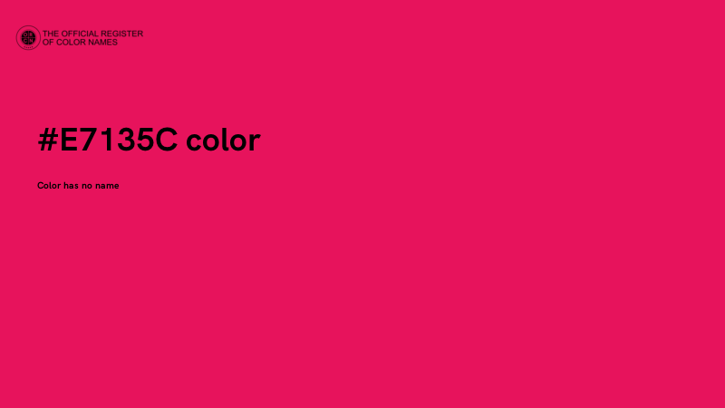 #E7135C color image