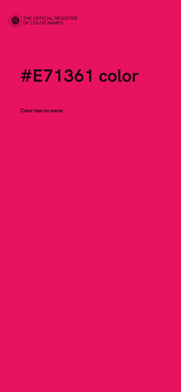 #E71361 color image