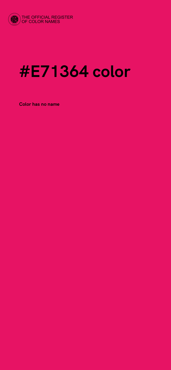 #E71364 color image