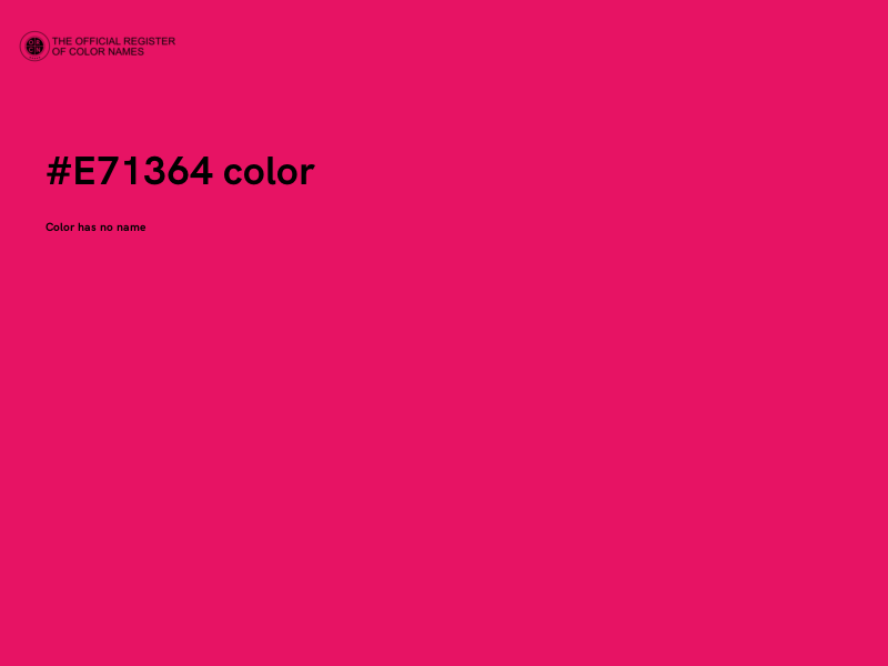 #E71364 color image