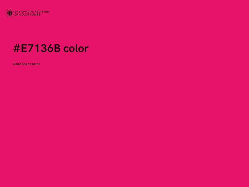 #E7136B color image