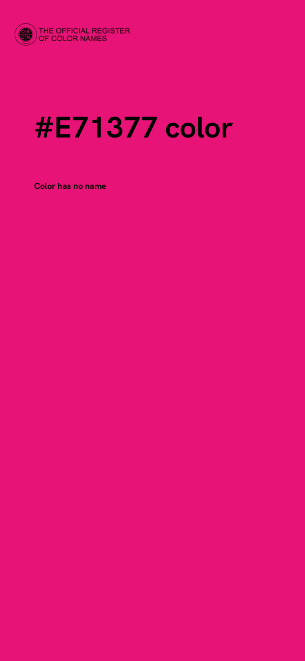 #E71377 color image