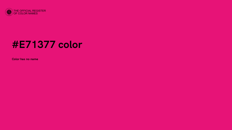 #E71377 color image