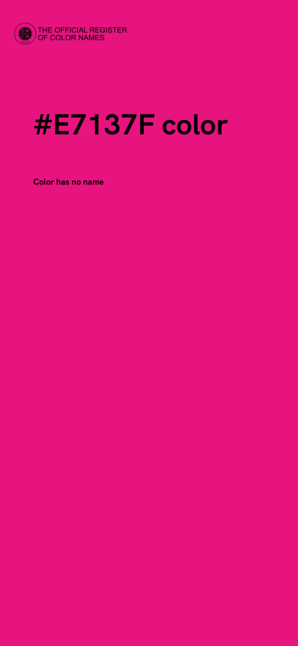 #E7137F color image