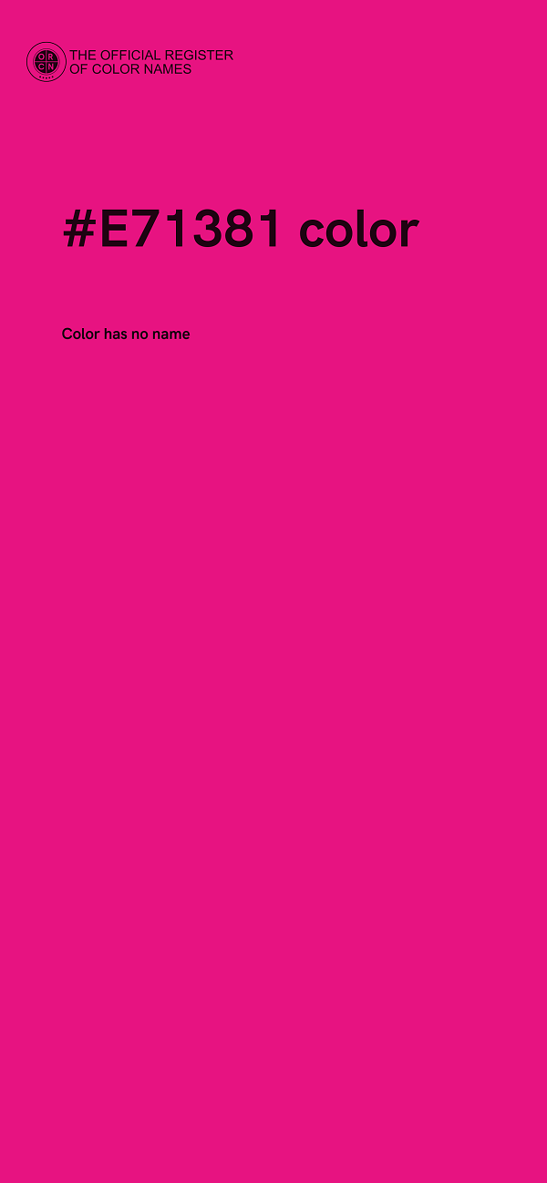 #E71381 color image