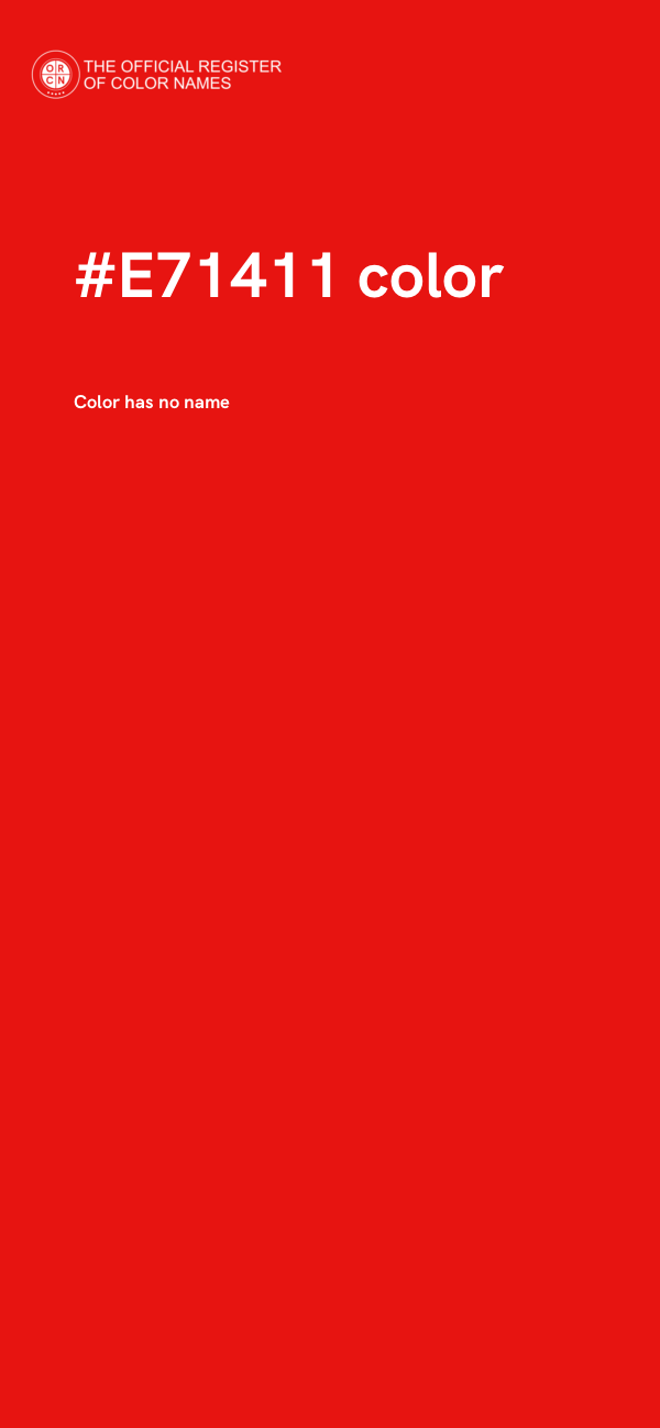 #E71411 color image