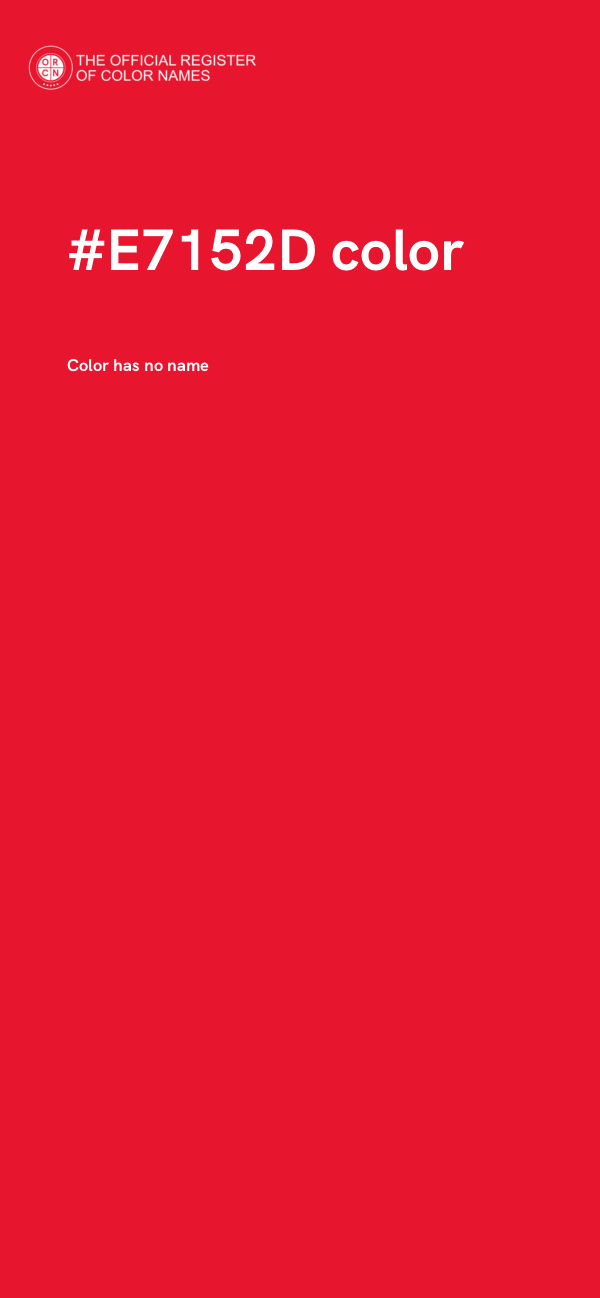 #E7152D color image