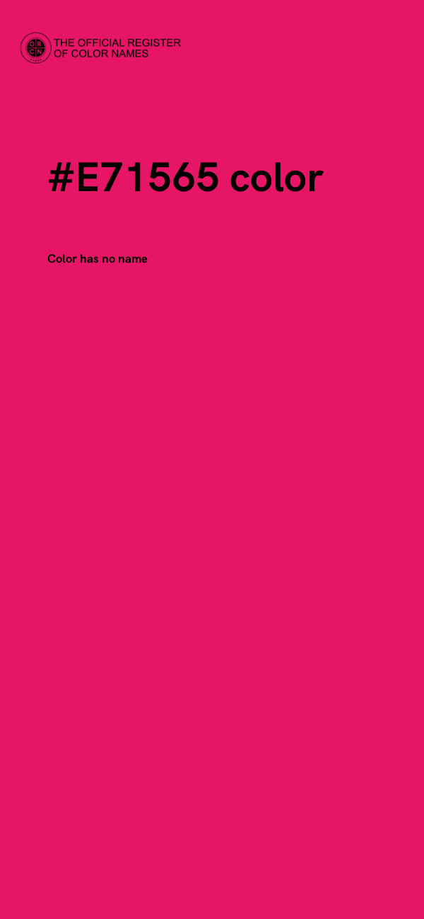 #E71565 color image