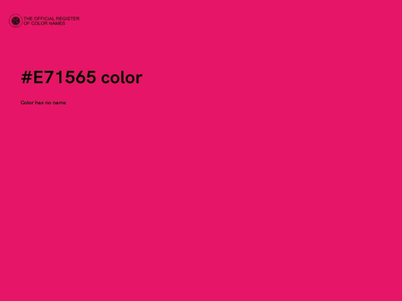 #E71565 color image