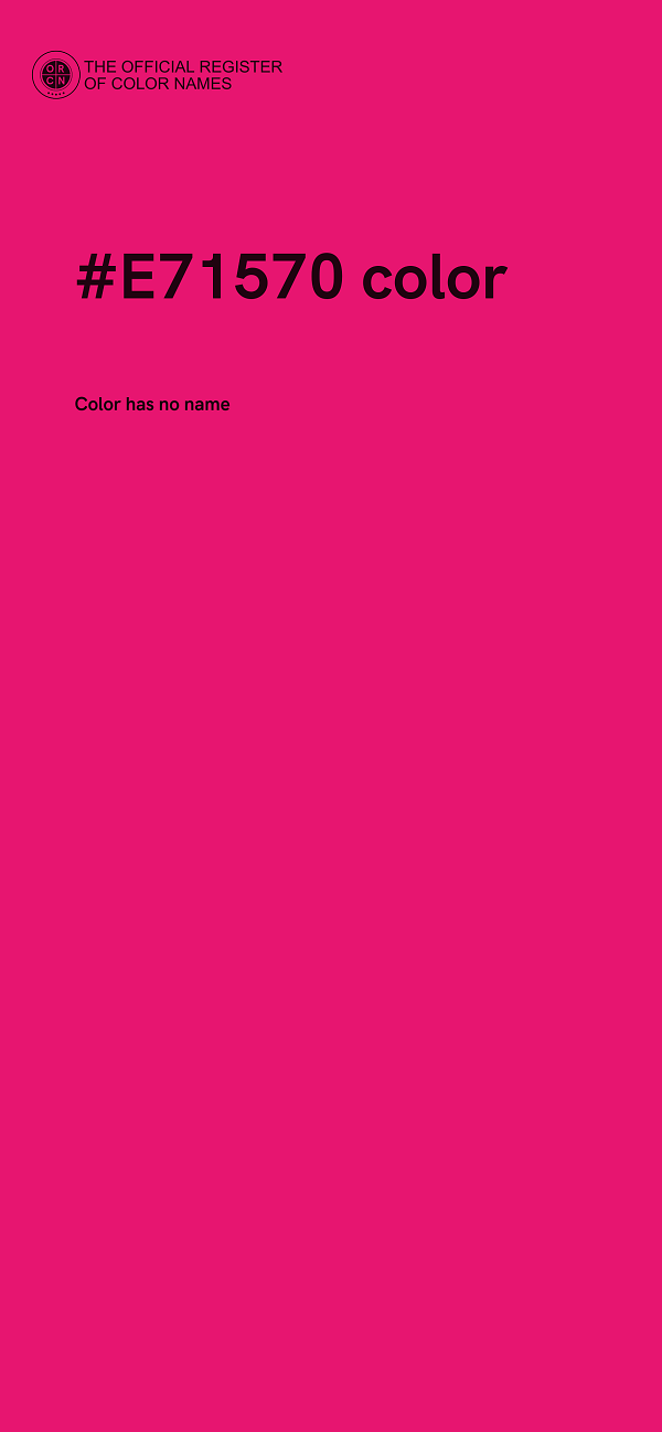 #E71570 color image