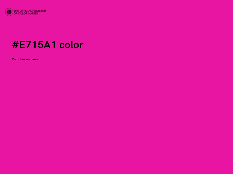 #E715A1 color image