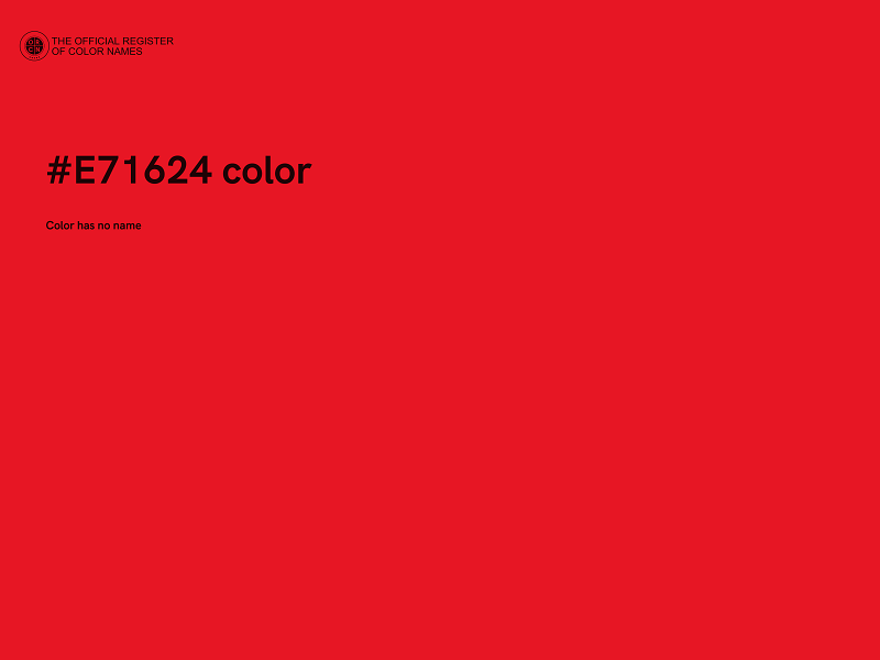 #E71624 color image