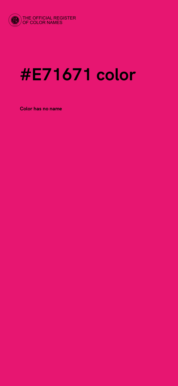 #E71671 color image