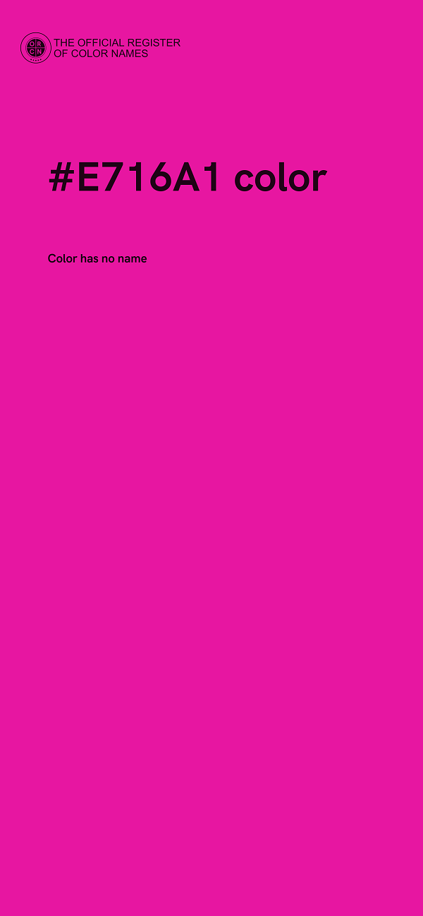 #E716A1 color image