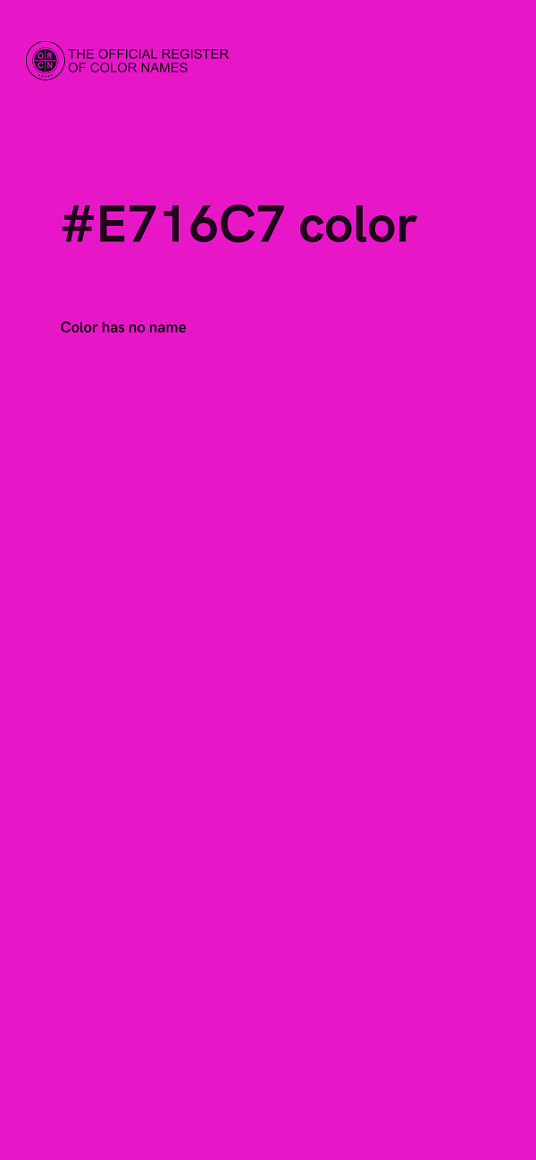 #E716C7 color image