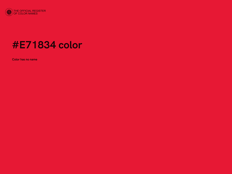 #E71834 color image