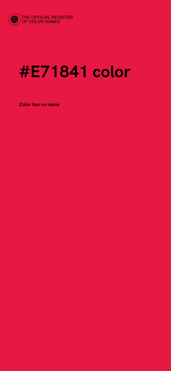 #E71841 color image