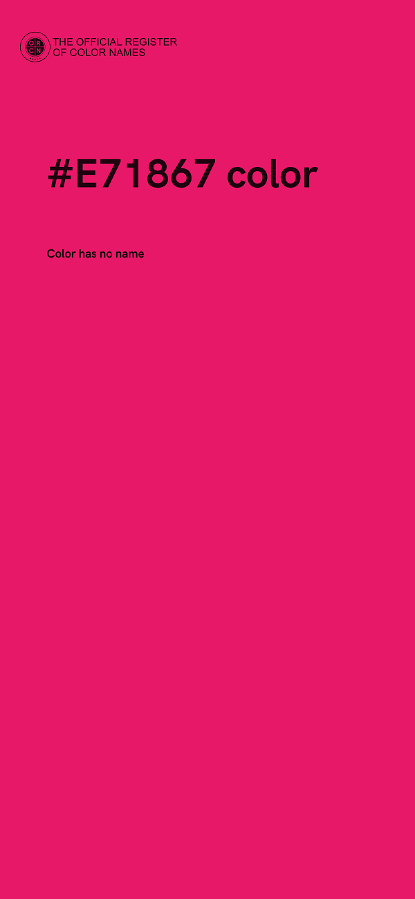 #E71867 color image