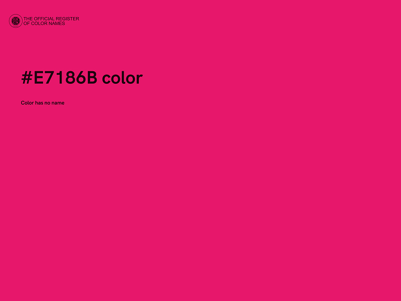 #E7186B color image