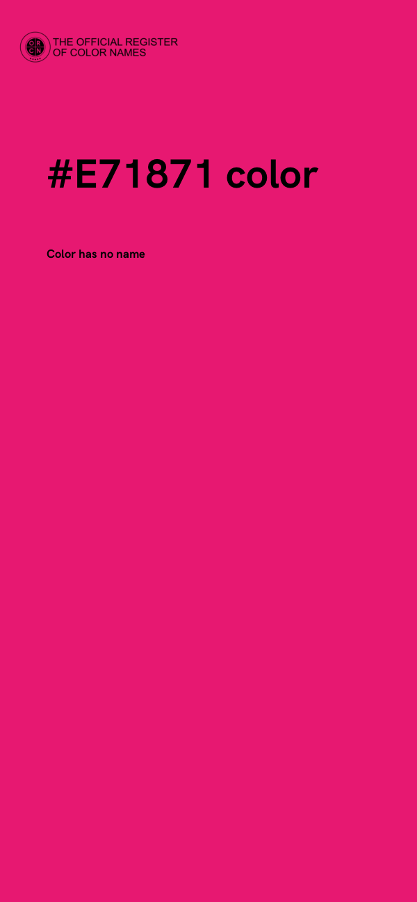 #E71871 color image