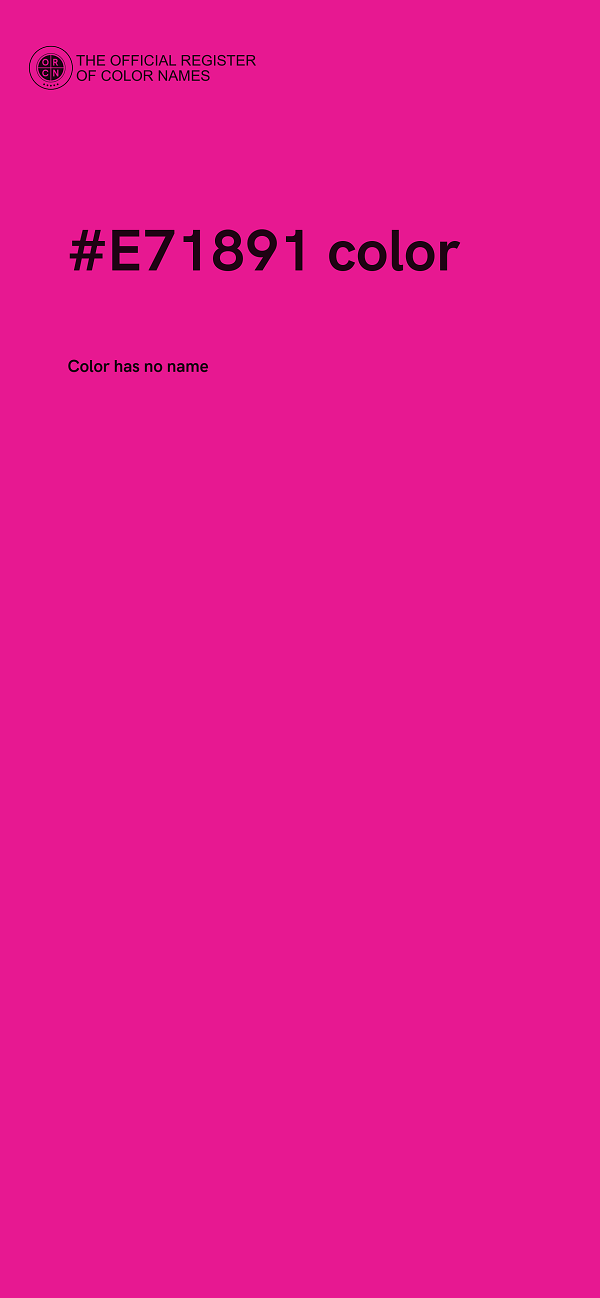 #E71891 color image