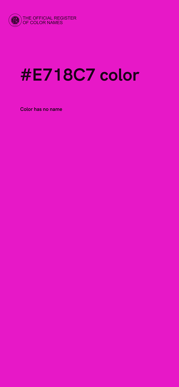 #E718C7 color image