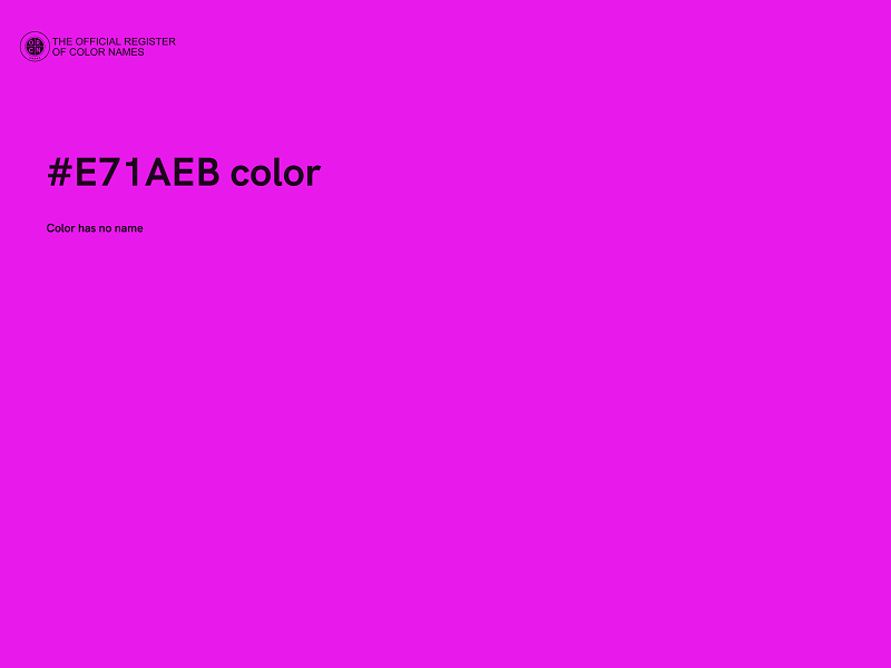 #E71AEB color image