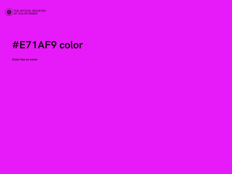 #E71AF9 color image