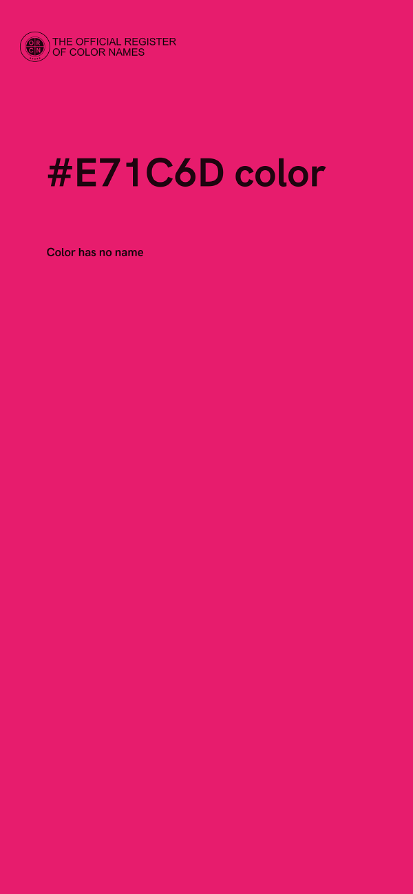 #E71C6D color image