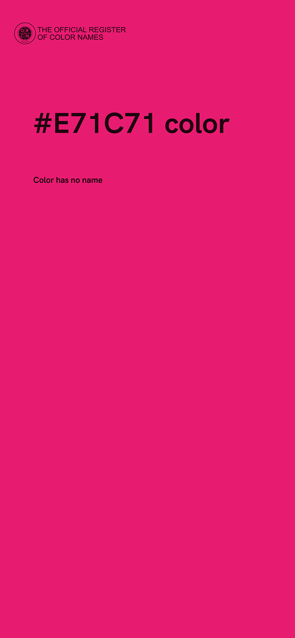 #E71C71 color image