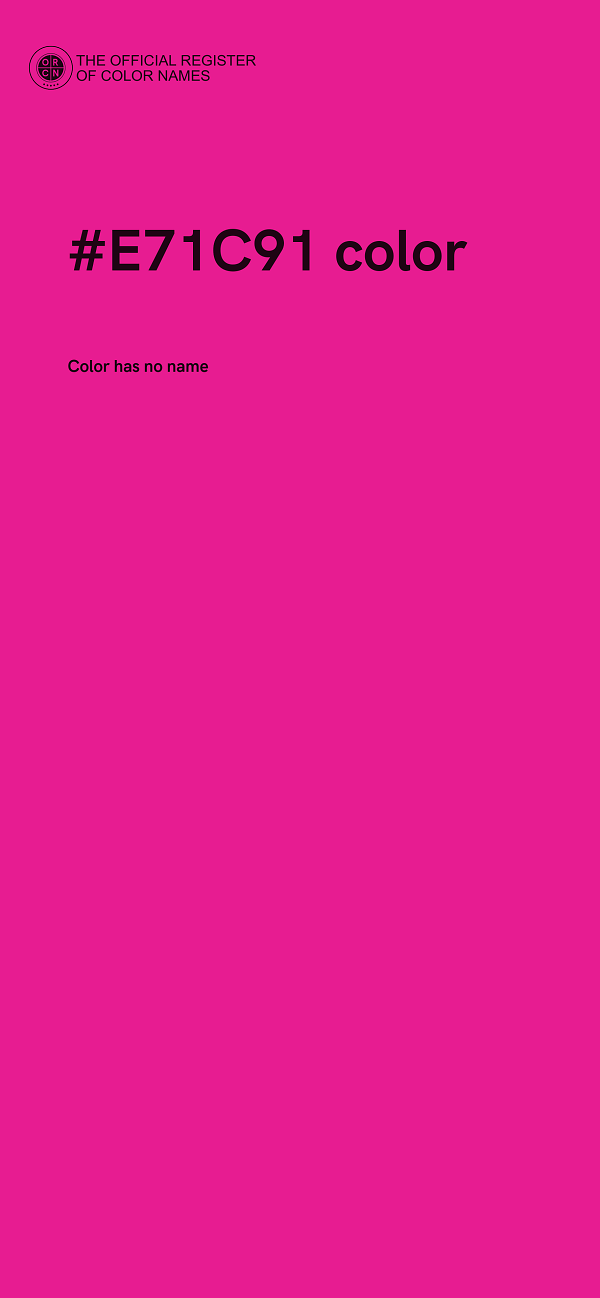 #E71C91 color image