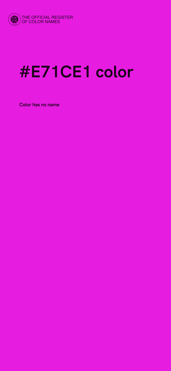 #E71CE1 color image