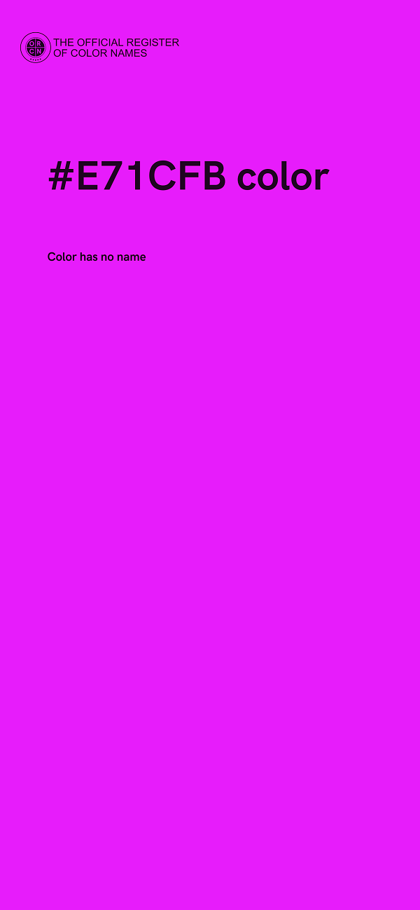 #E71CFB color image
