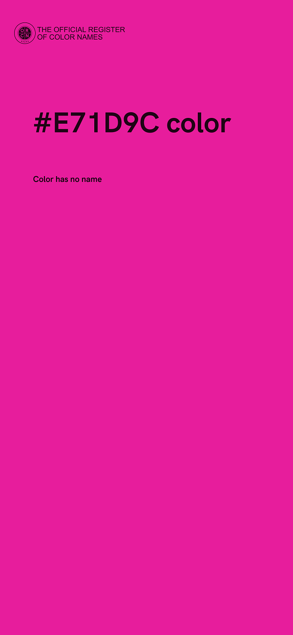 #E71D9C color image