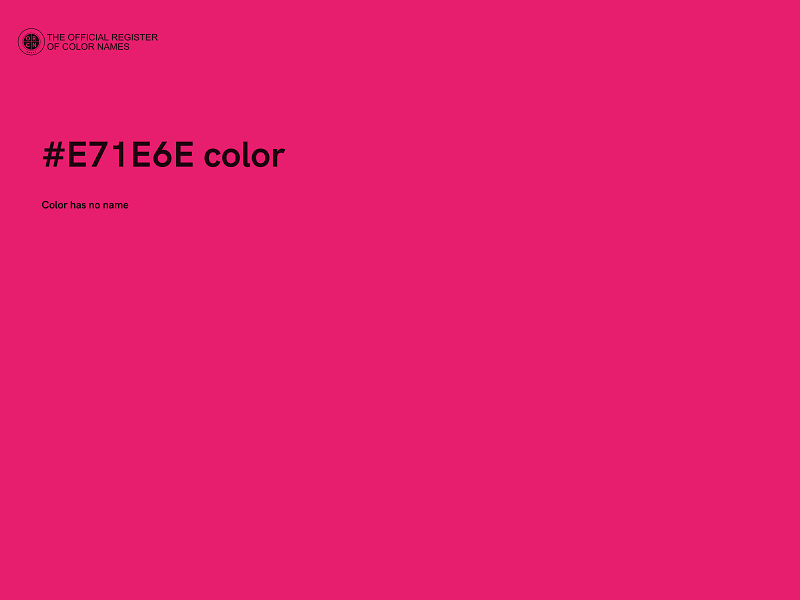 #E71E6E color image